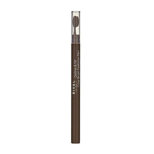 Rival de Loop Eyebrow Pencil - Dual-Ended Define & Fill Brown Eyebrow Makeup for Natural Look by Beauty Care Bag