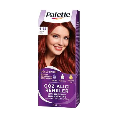 Palette Hair Dye - Intense Red 6-88 Vibrant Hair Color for Individuals Seeking Bold Shades by Beauty Care Bag