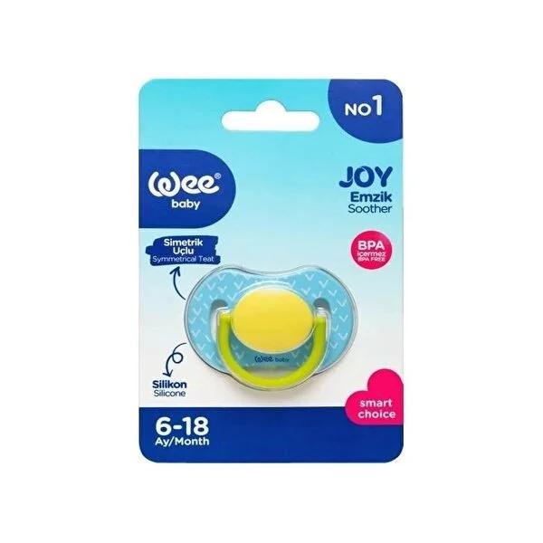 Wee Baby Joy symmetric silicone pacifier No 1 for 0-6 months