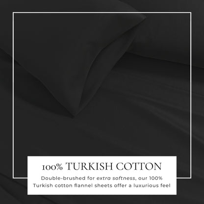 Cotton Solid Flannel Sheet - Nordic Collection by Great Bay Home