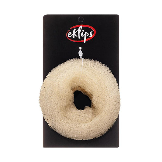 Eklips Small Hair Donut Bun Maker in Cream by Beauty Care Bag