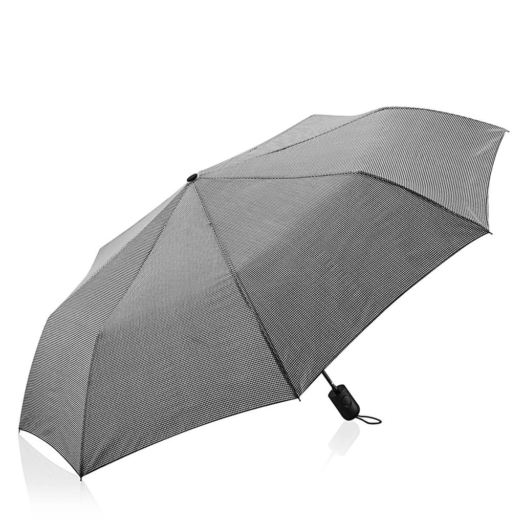 Eklips Black Houndstooth Automatic Umbrella by Beauty Care Bag
