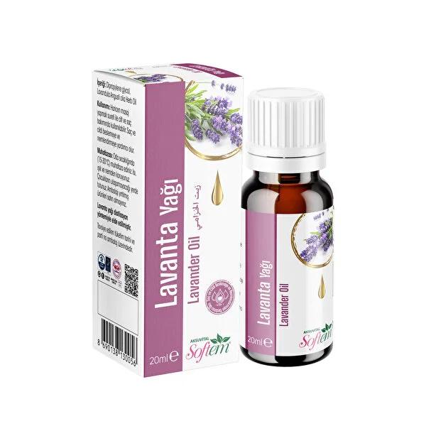 Softem Lavender Essential Oil: Natural Acne & Oily Skin Treatment, Aromatherapy & Hair Growth - Relaxing Massage Oil, 20ml by Beauty Care Bag