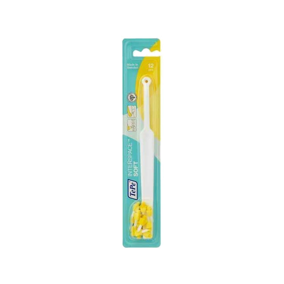 Tepe Interspace Soft Interdental Toothbrush - Gentle on Gums, Effective for Tight Spaces - White by Beauty Care Bag
