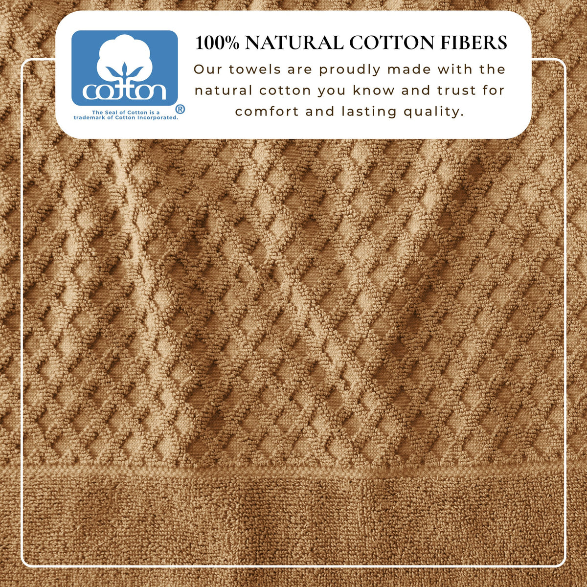 Cotton Diamond Waffle Weave Bath Towel Set - Grayson Collection by Great Bay Home