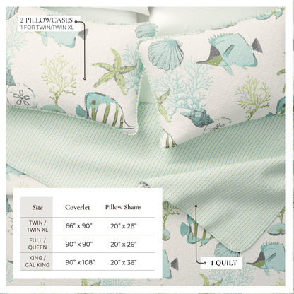 Seaside Collection Quilt Set by Great Bay Home