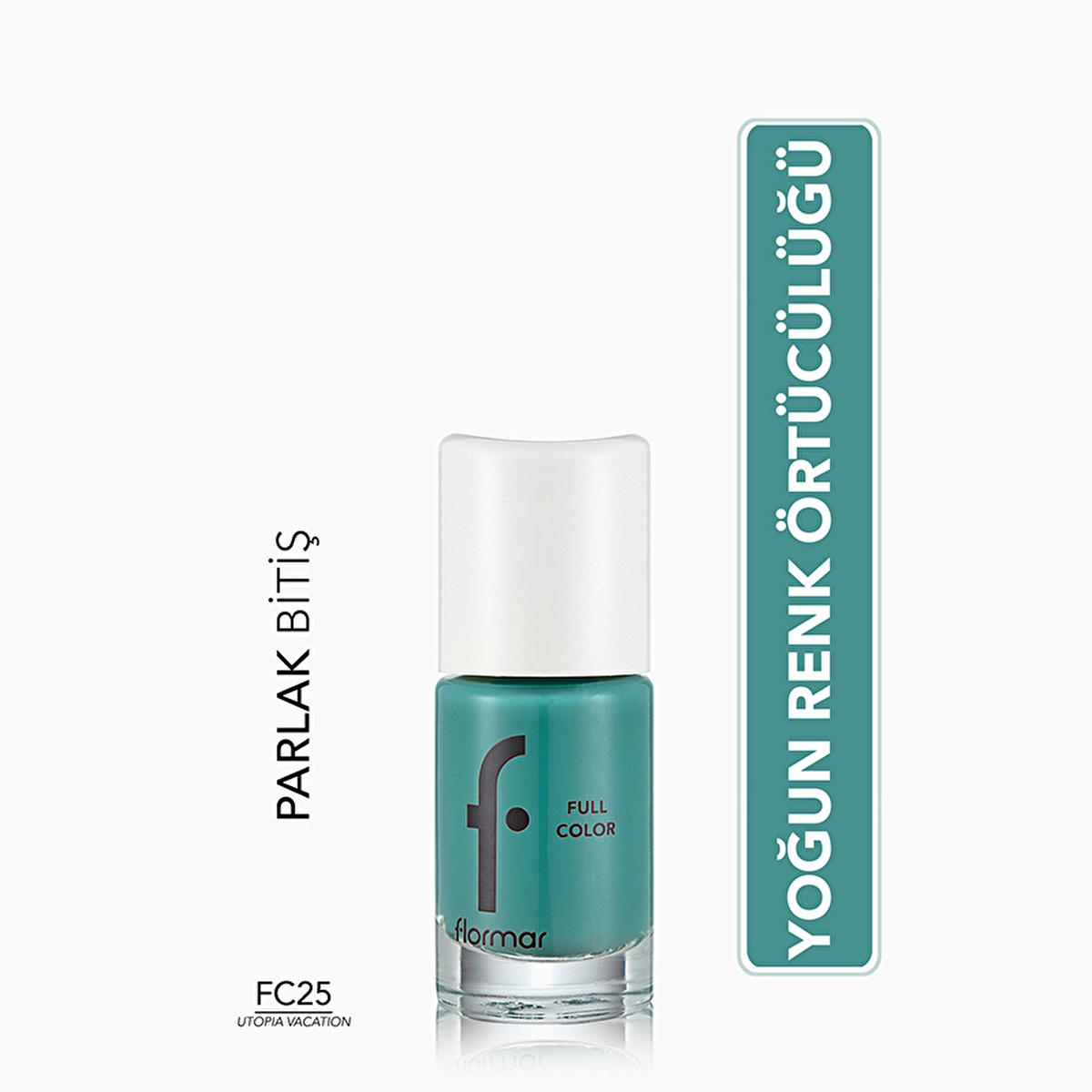 Flormar Full Color Extra Intense Pigment Nail Polish - High Pigment Nail Polish for Vibrant Nail Colors by Beauty Care Bag
