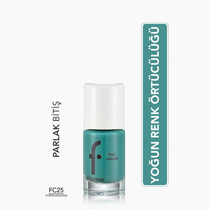 Flormar Full Color Extra Intense Pigment Nail Polish - High Pigment Nail Polish for Vibrant Nail Colors by Beauty Care Bag