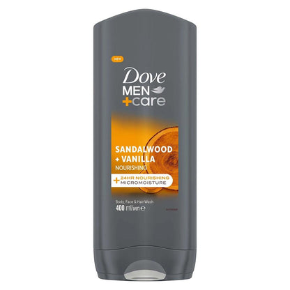 Dove Men+Care Sandalwood & Vanilla Body Wash 400 ml by Beauty Care Bag