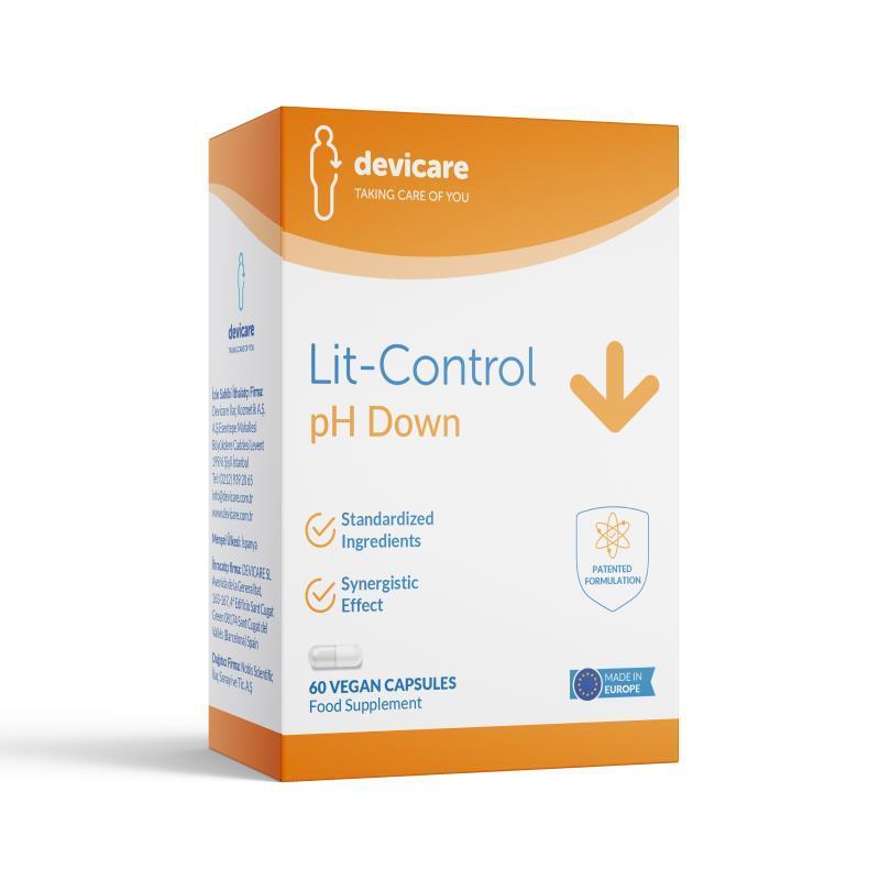 Devicare Lit-Control PH Down - 60 Capsules by Beauty Care Bag