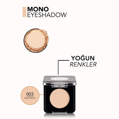 Flormar Mono High-Pigment Pearly Eyeshadow 003 Nude Beach by Beauty Care Bag