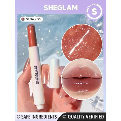 Sheglam Pout Perfect Shimmer Liquid Lipstick in Sepia Kiss by Beauty Care Bag
