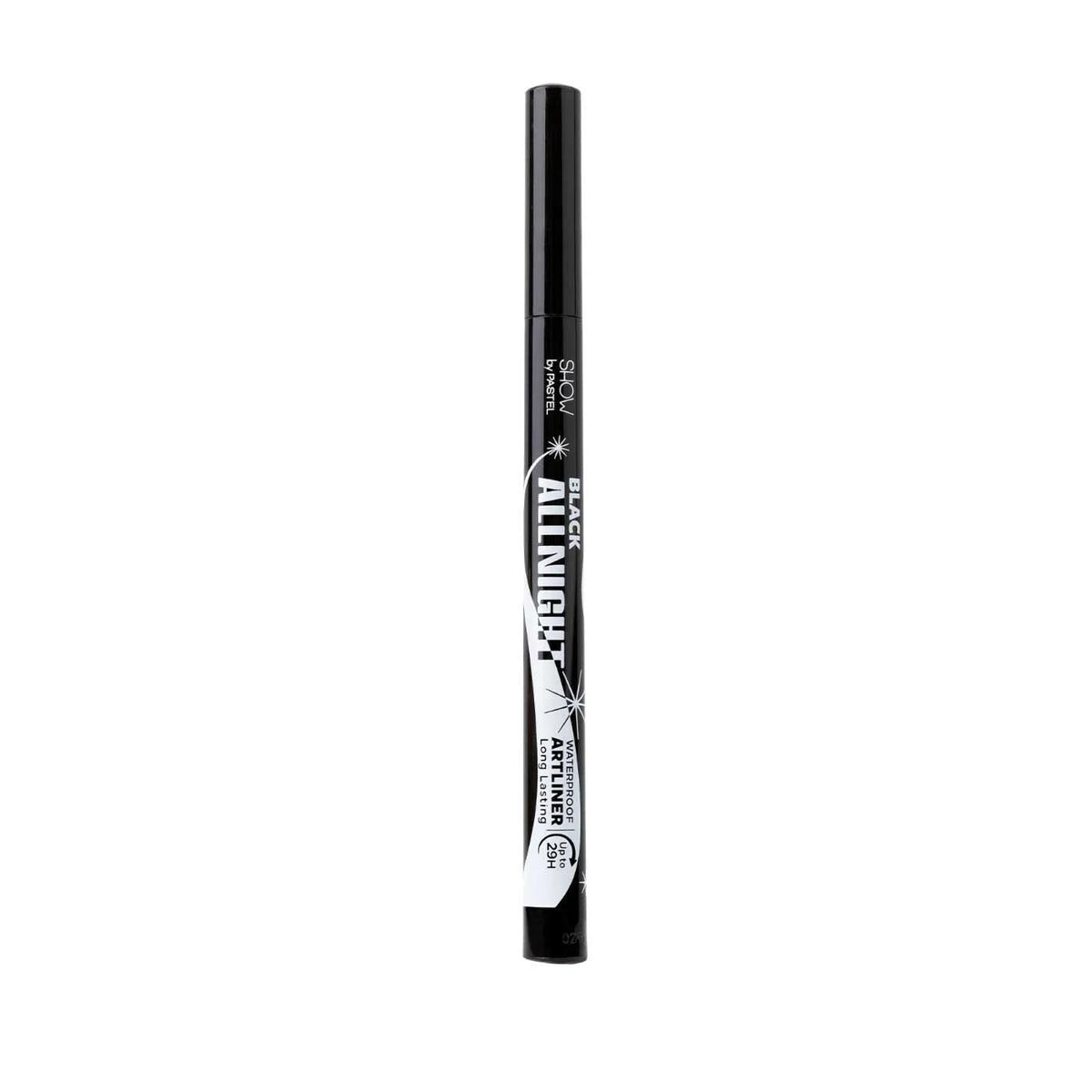 Show By Pastel Black Allnight Waterproof Artliner 1.2ml by Beauty Care Bag