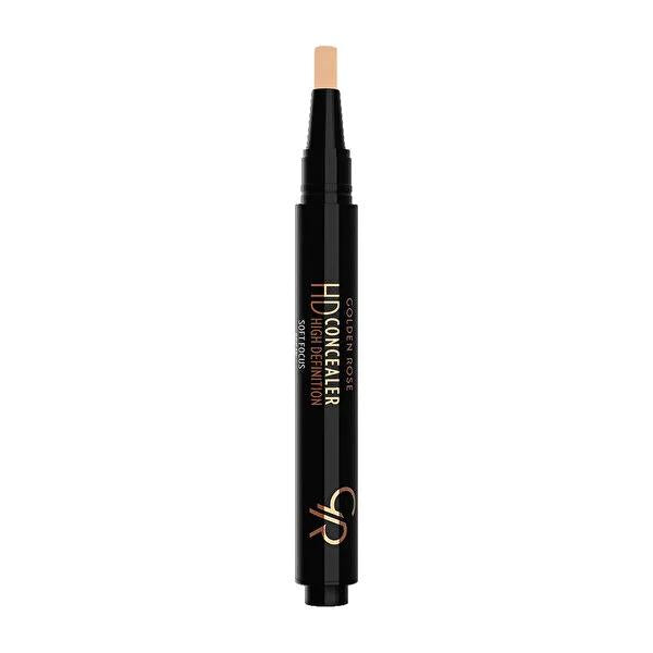 Golden Rose High Definition Concealer Makeup with SPF 15, Vitamin E & Hyaluronic Acid - Flawless Coverage & Sun Protection by Beauty Care Bag