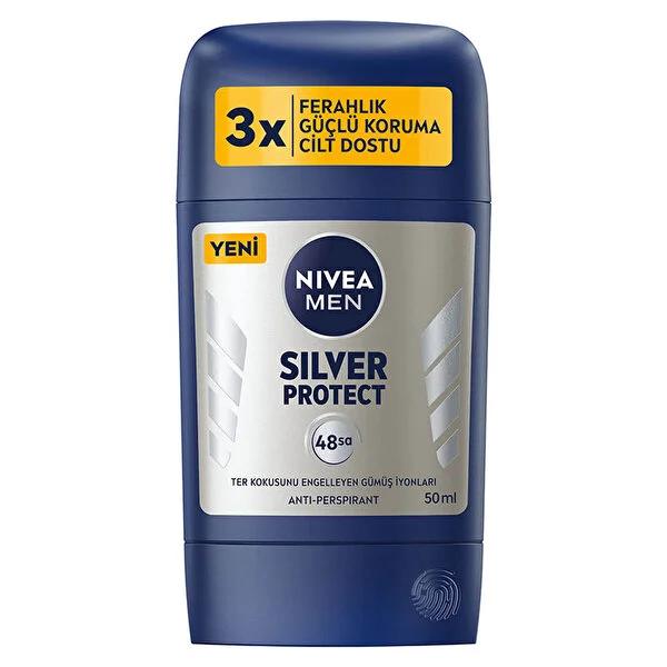 Nivea Men Silver Protect Stick Deodorant - Long Lasting Anti-perspirant, Alcohol-Free, 1.69 fl oz by Beauty Care Bag