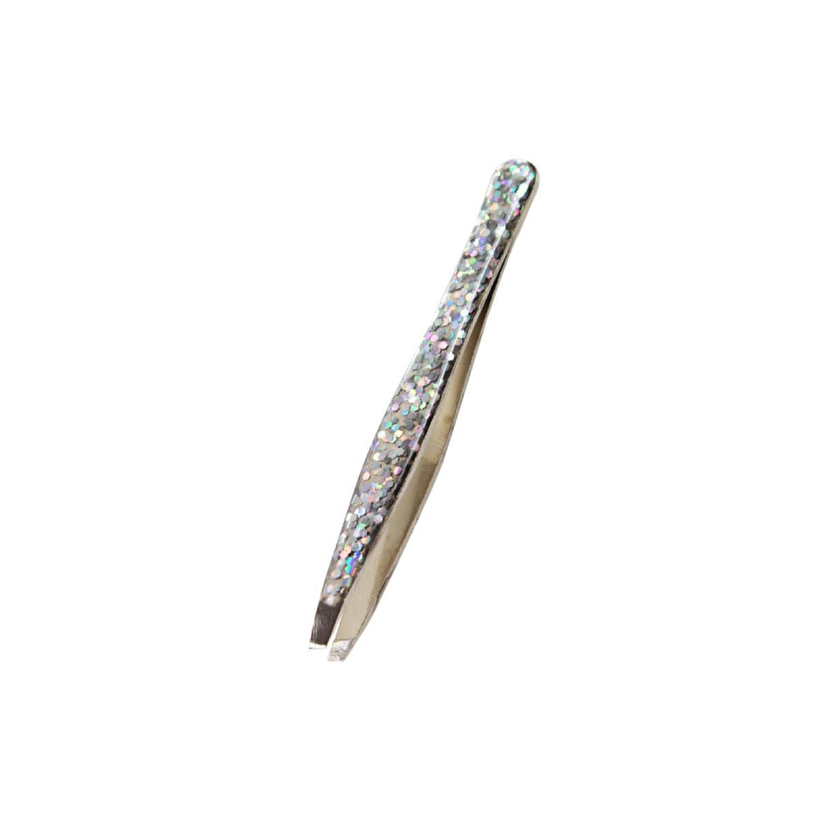 Nascita Precision Angled Eyebrow Tweezers - Professional Hair Removal, Shaping Tool for Perfect Brows by Beauty Care Bag