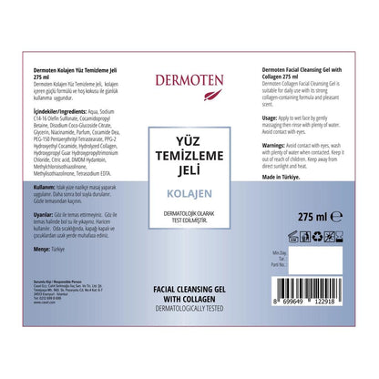 Dermoten Collagen Cleansing Gel for Plumper Skin 275 ml by Beauty Care Bag
