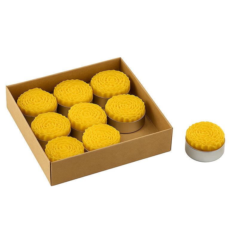 Halare Aromatherapy Beeswax Tealight Candles 10-Pack by Beauty Care Bag