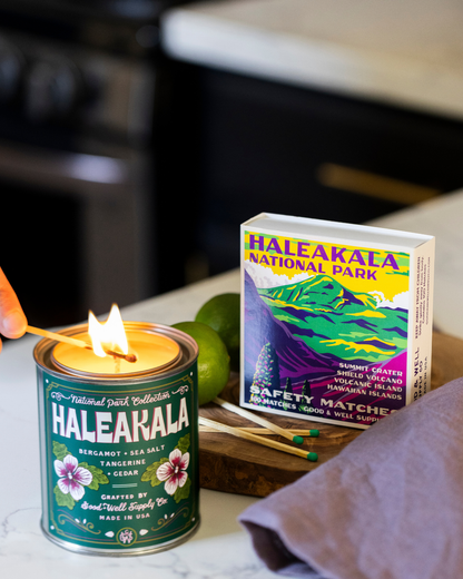 Haleakala Vintage National Park Cabin Matches by Good & Well Supply Co.
