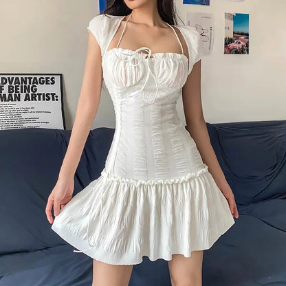 Halter Lace Mini Dressmini dressTorqelo.com