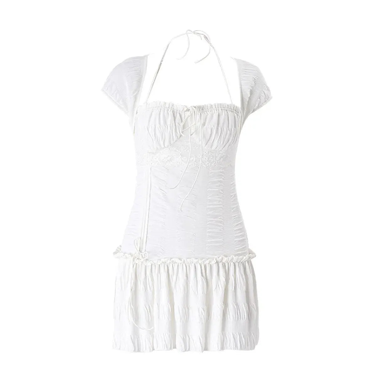 Halter Lace Mini Dressmini dressTorqelo.com