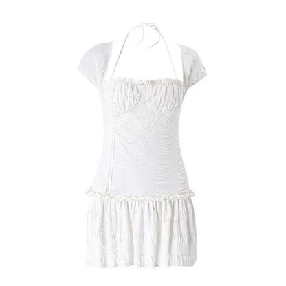 Halter Lace Mini Dressmini dressTorqelo.com