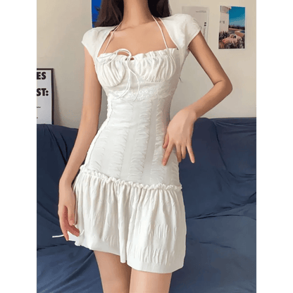 Halter Lace Mini Dressmini dressTorqelo.com