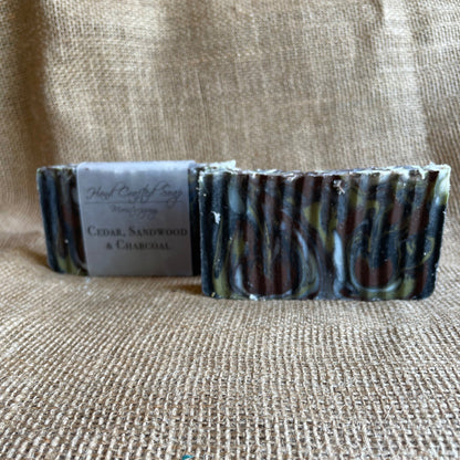Hand Crafted Soap - Cedar, Sandalwood CharcoalTorqelo.com