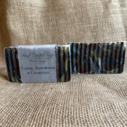 Hand Crafted Soap - Cedar, Sandalwood CharcoalTorqelo.com