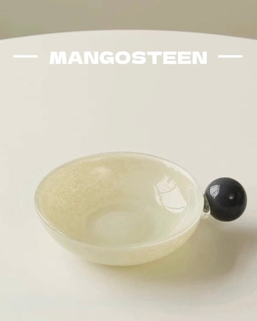 Handblown Bonbon Whimsical Salad Snack Desert Bowl, Eclectic by Inspecial Home