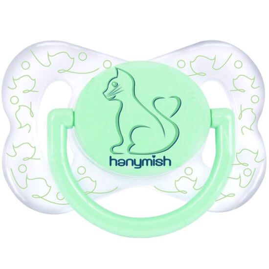 Hanymish 111 Orthodontic Pacifier No. 3 Green for Babies by Beauty Care Bag
