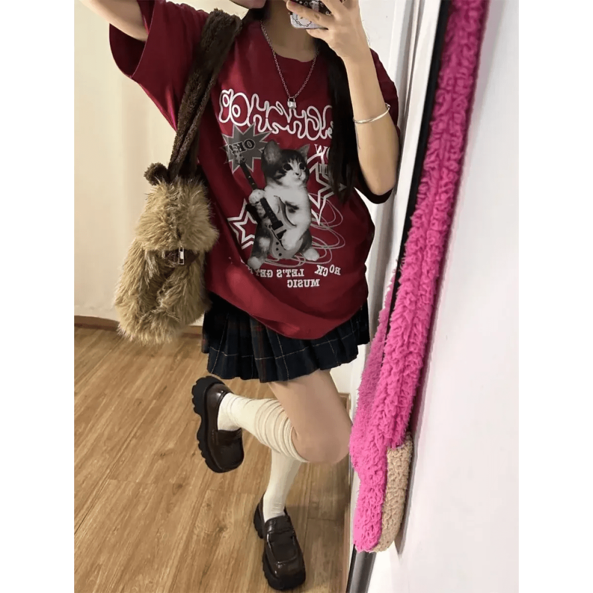 Harajuku Punk Cat Print T-ShirtT-ShirtsTorqelo.com