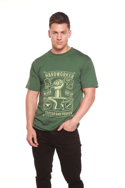 Hard Worker men's bamboo graphic T-shirt – view 9