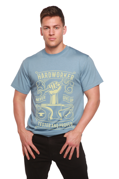 Hard Worker men's bamboo graphic T-shirt – view 11