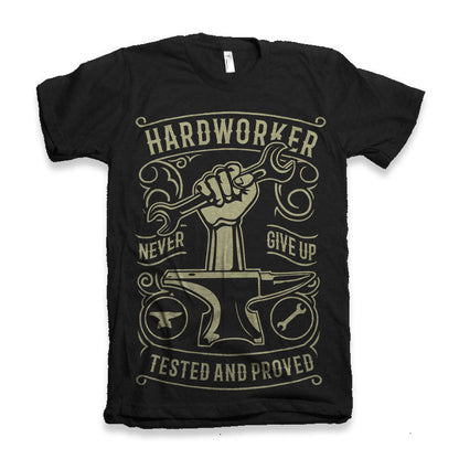 Hard Worker men's bamboo graphic T-shirt – view 2