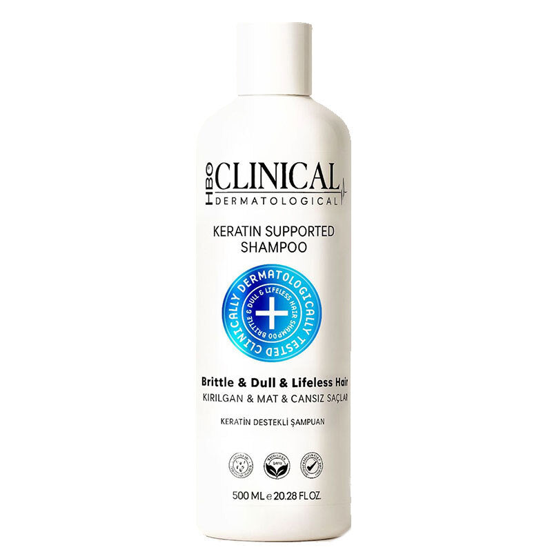 Hbo Clinical Keratin Salt-Free Shampoo for Damaged Hair 500 ml by Beauty Care Bag