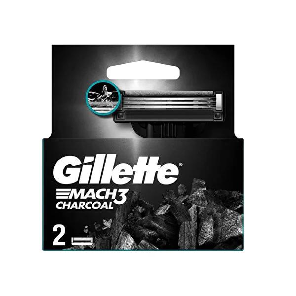 Gillette Mach3 Charcoal razor blades, pack of 2