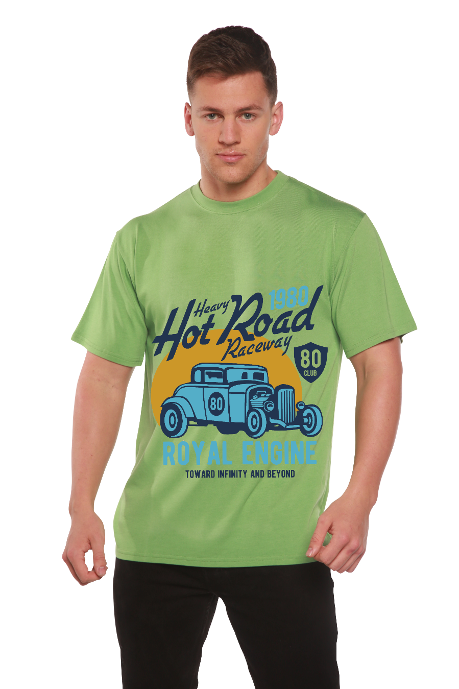 Heavy Hot Road men's bamboo graphic T-shirt – view 5