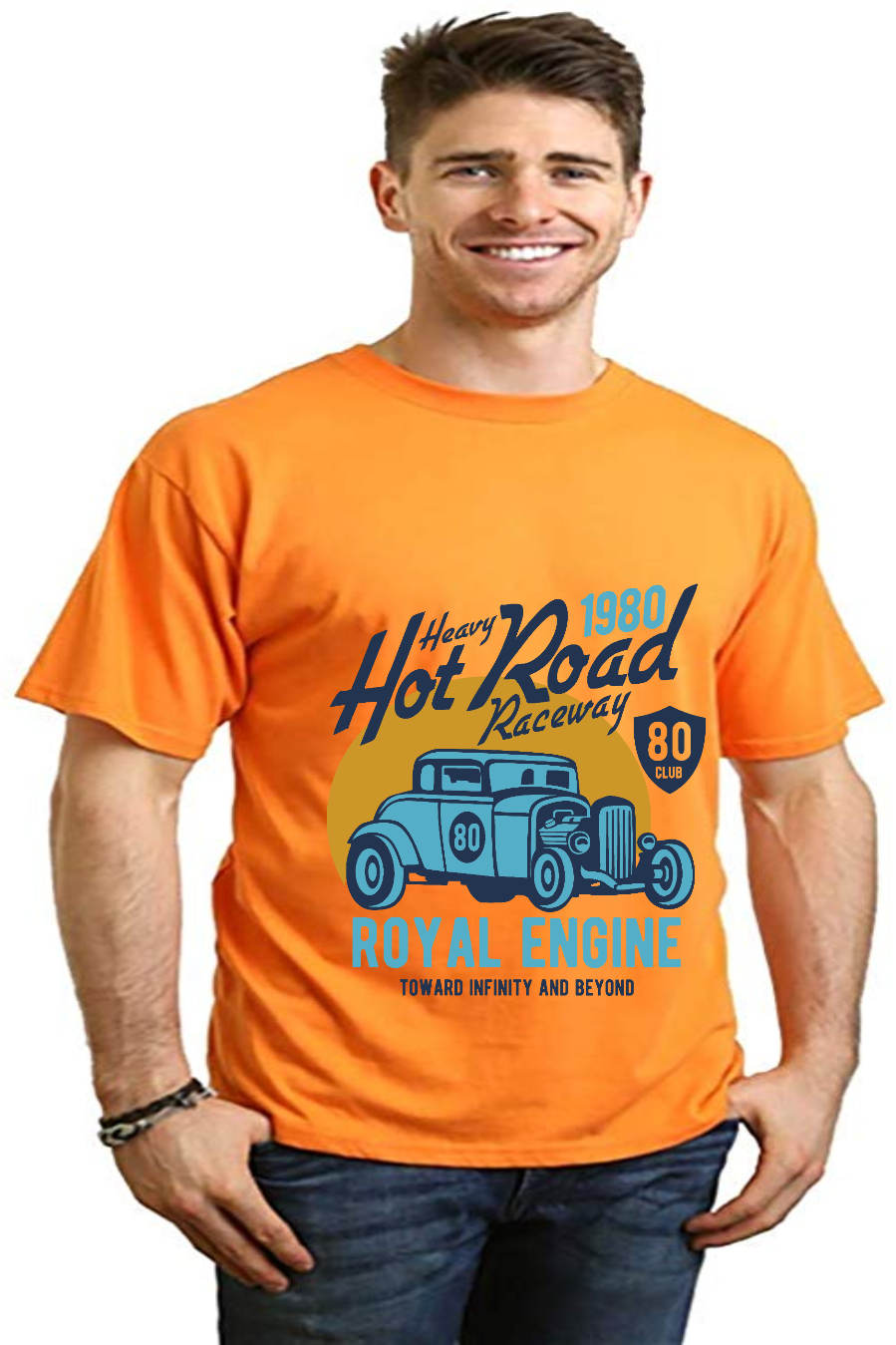 Heavy Hot Road men's bamboo graphic T-shirt – view 11