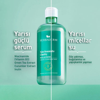 Herbaderm Niacinamide Clarity Micellar Water 500 mlSkincareTorqelo.com