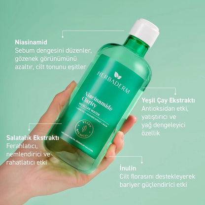 Herbaderm Niacinamide Clarity Micellar Water 500 mlSkincareTorqelo.com