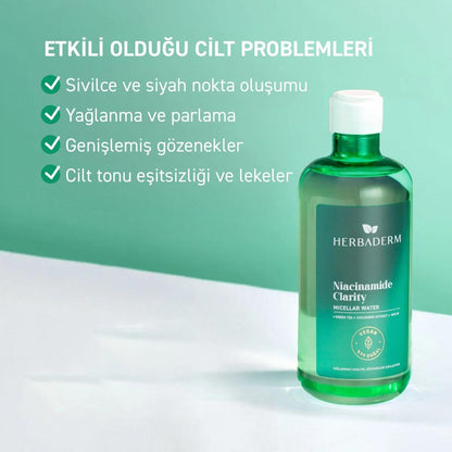 Herbaderm Niacinamide Clarity Micellar Water 500 mlSkincareTorqelo.com