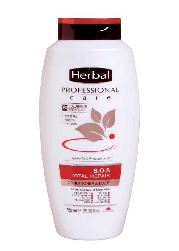 Herbal S.O.S Total Repair Conditioner for Damaged Hair 750ml by Beauty Care Bag