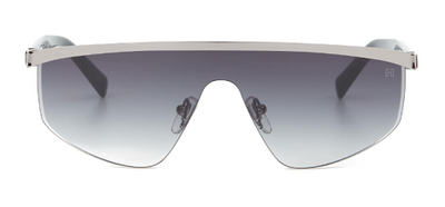 Hermossa HM-1619 01-Abram Silver Metal Eyewear 130mm by Beauty Care Bag