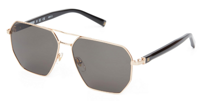 Hermossa HM-1629 01-Dawon Gold Metal Square Sunglasses by Beauty Care Bag