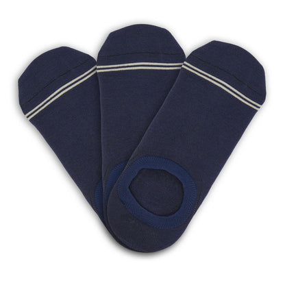 Heston Navy No Show - 3-PackNo Show SocksTorqelo.com