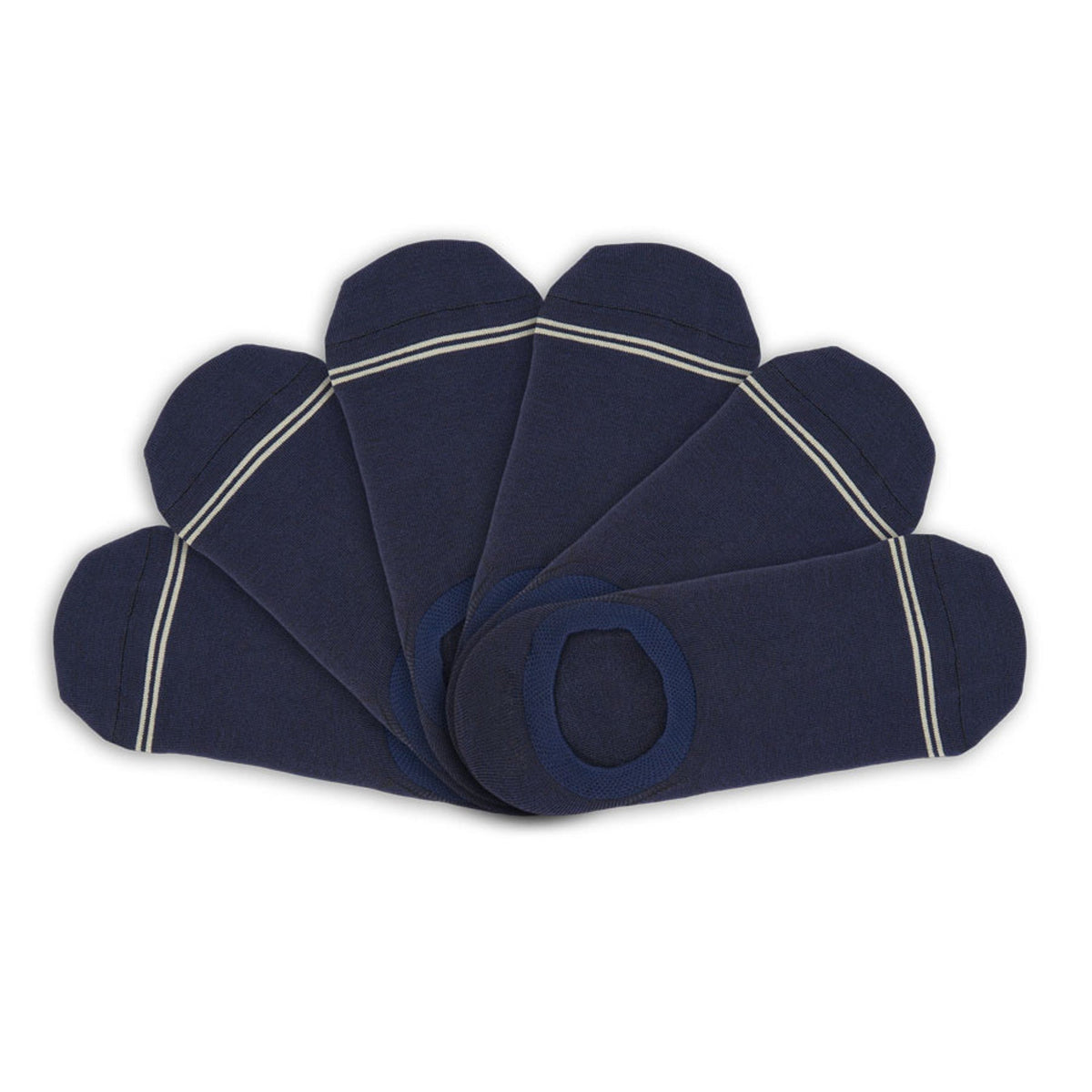Heston Navy No Show - 6-PackNo Show SocksTorqelo.com