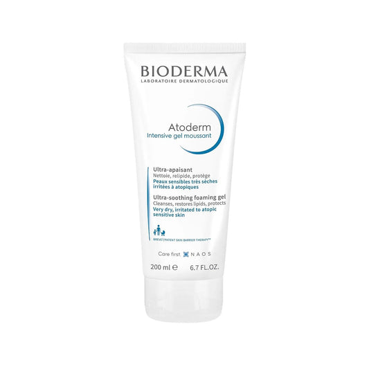 Bioderma Atoderm Intensive Soothing and Cleansing Gel for Sensitive Skin - 200ml, Gentle Skincare Solution by Beauty Care Bag