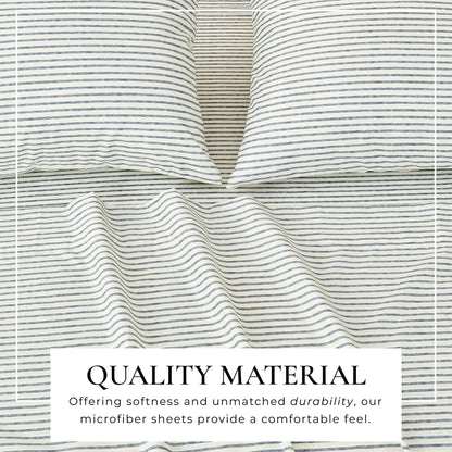 Striped Sheet Set - Evette Collection by Great Bay Home