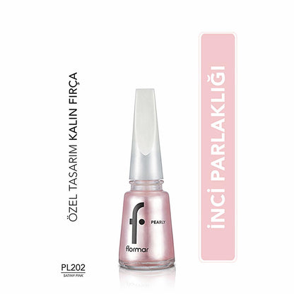 Flormar Pearly Nail Polish: Long-Lasting, Iridescent Shimmer, Vibrant Color - Chip Resistant Pearl Finish Nail Color by Beauty Care Bag